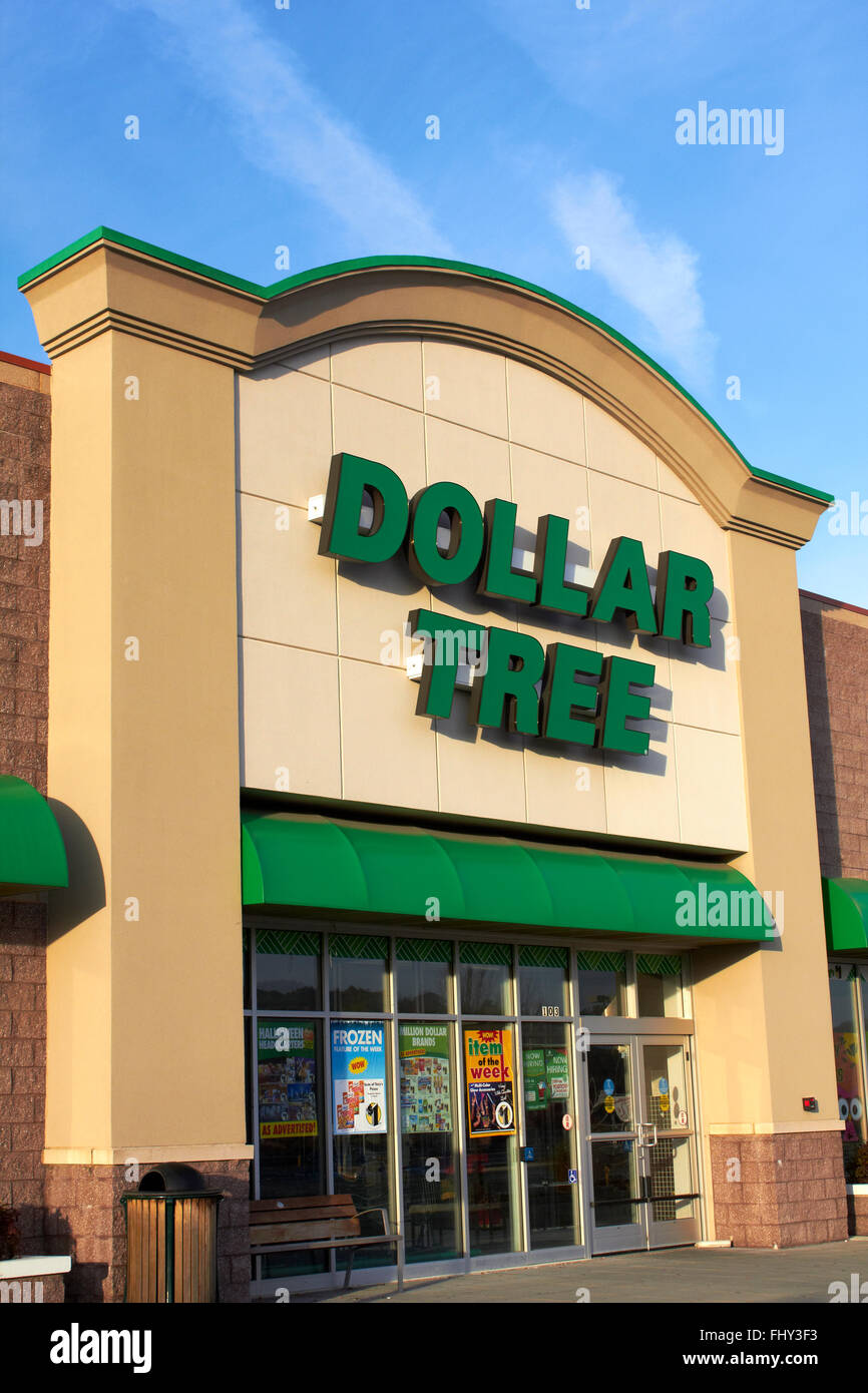 Dollar Tree Ladenfront Stockfoto