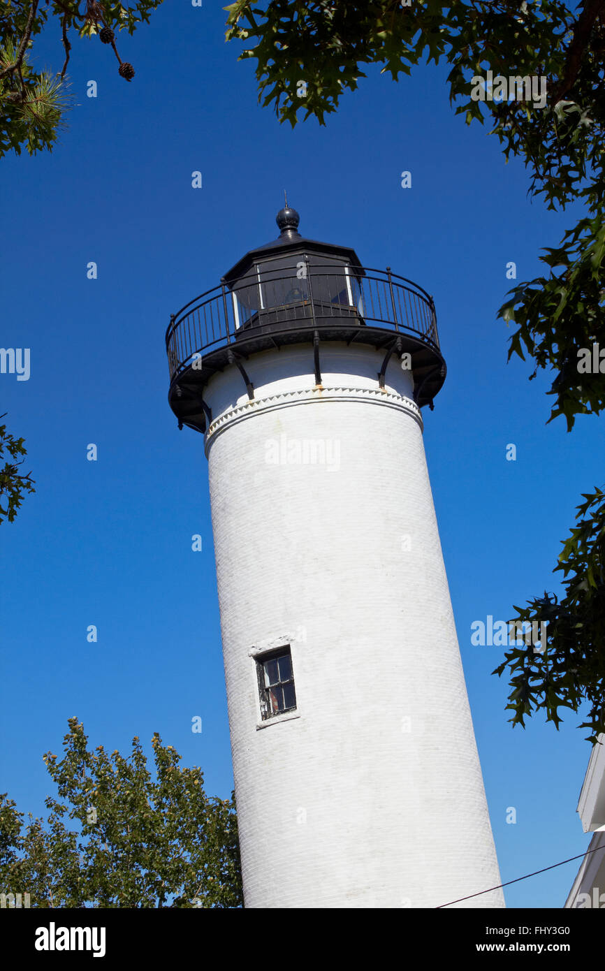 Weißen Leuchtturm auf Marther Weinberg Stockfoto