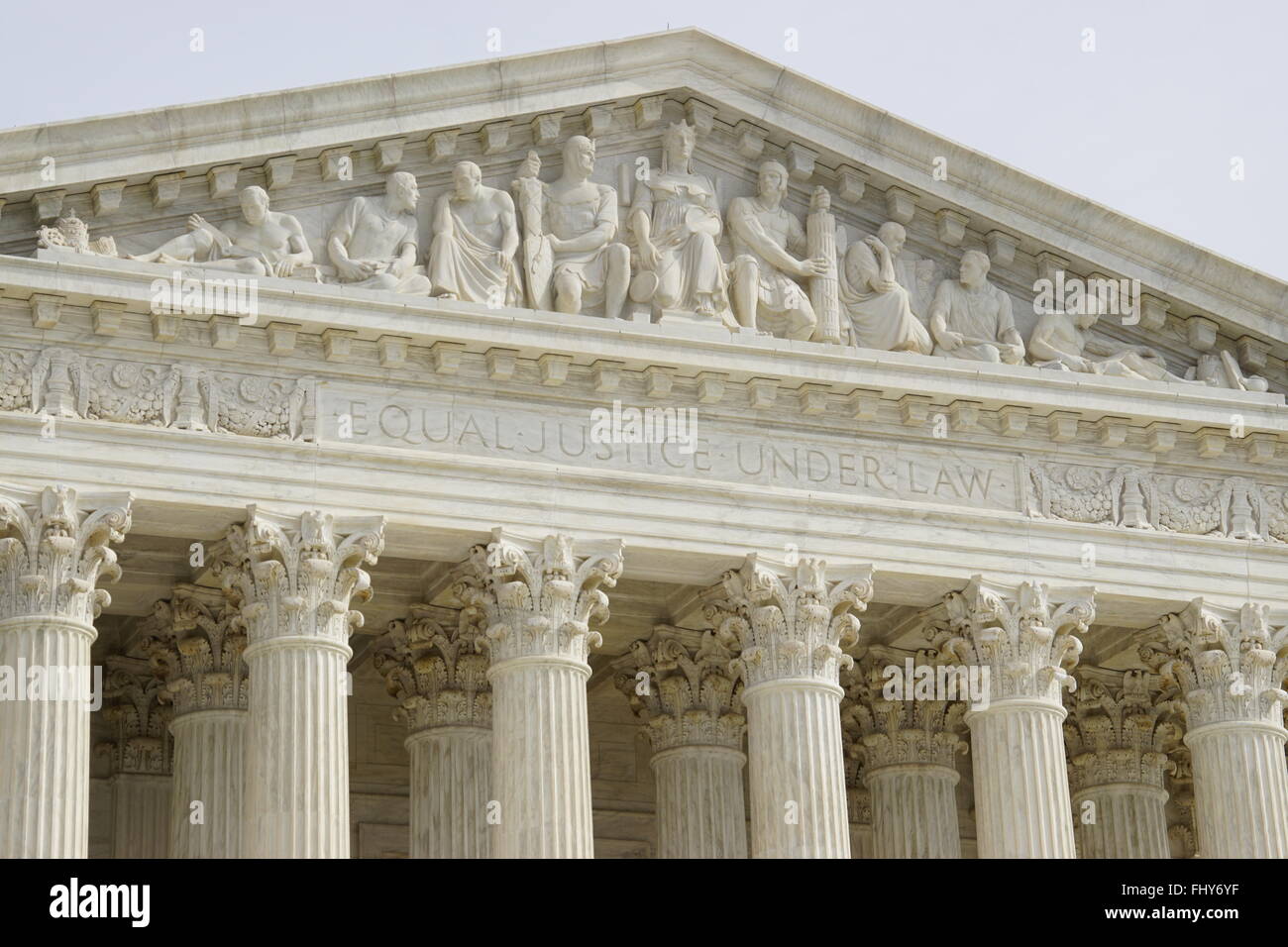 Der oberste Gerichtshof der Vereinigten Staaten in Washington, DC Stockfoto