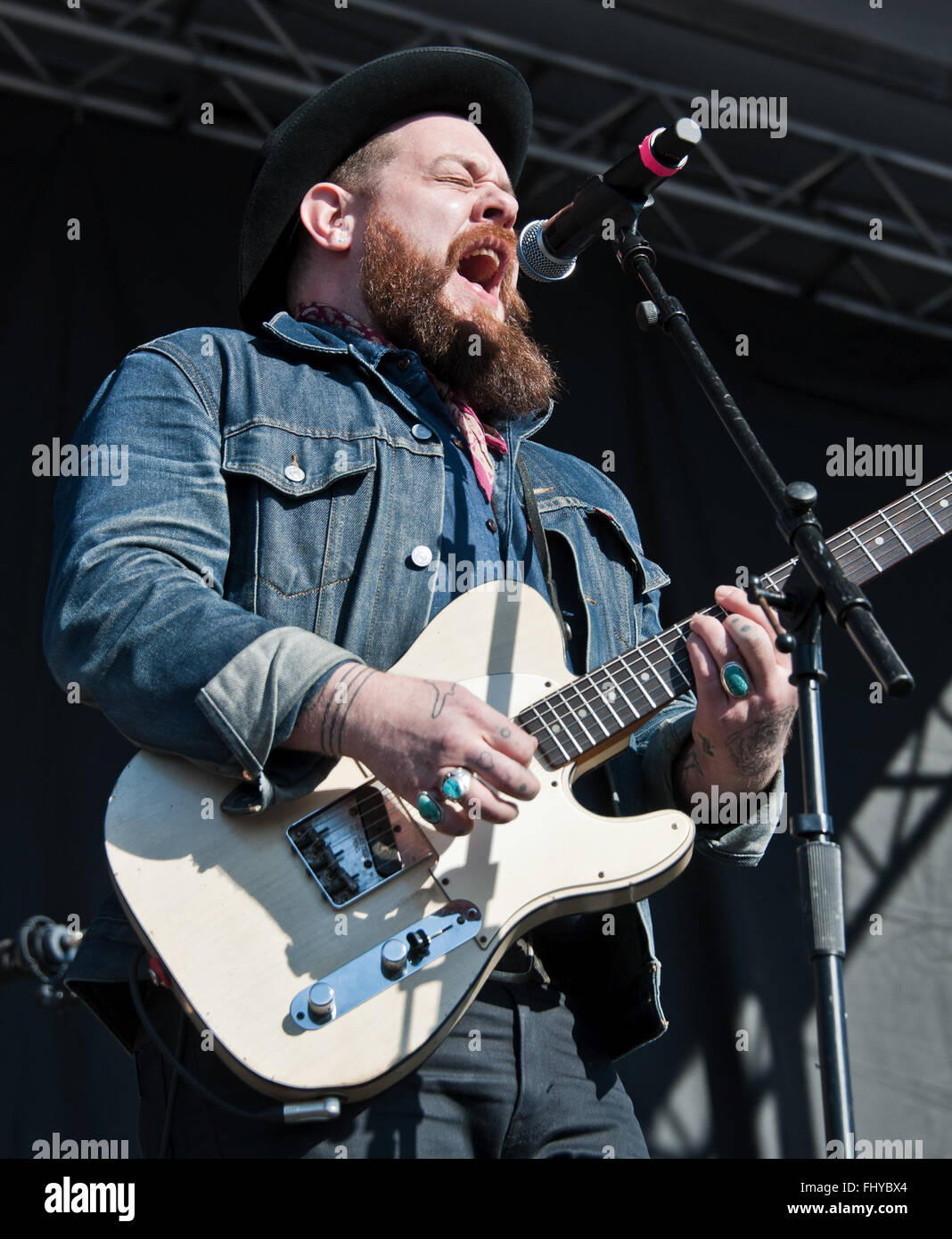 Philadelphia, Pennsylvania, USA. 31. Januar 2016. Nathaniel Rateliffs führt bei Radio 1045 Winter Jam 2016 um XFINITY Leben! Stockfoto