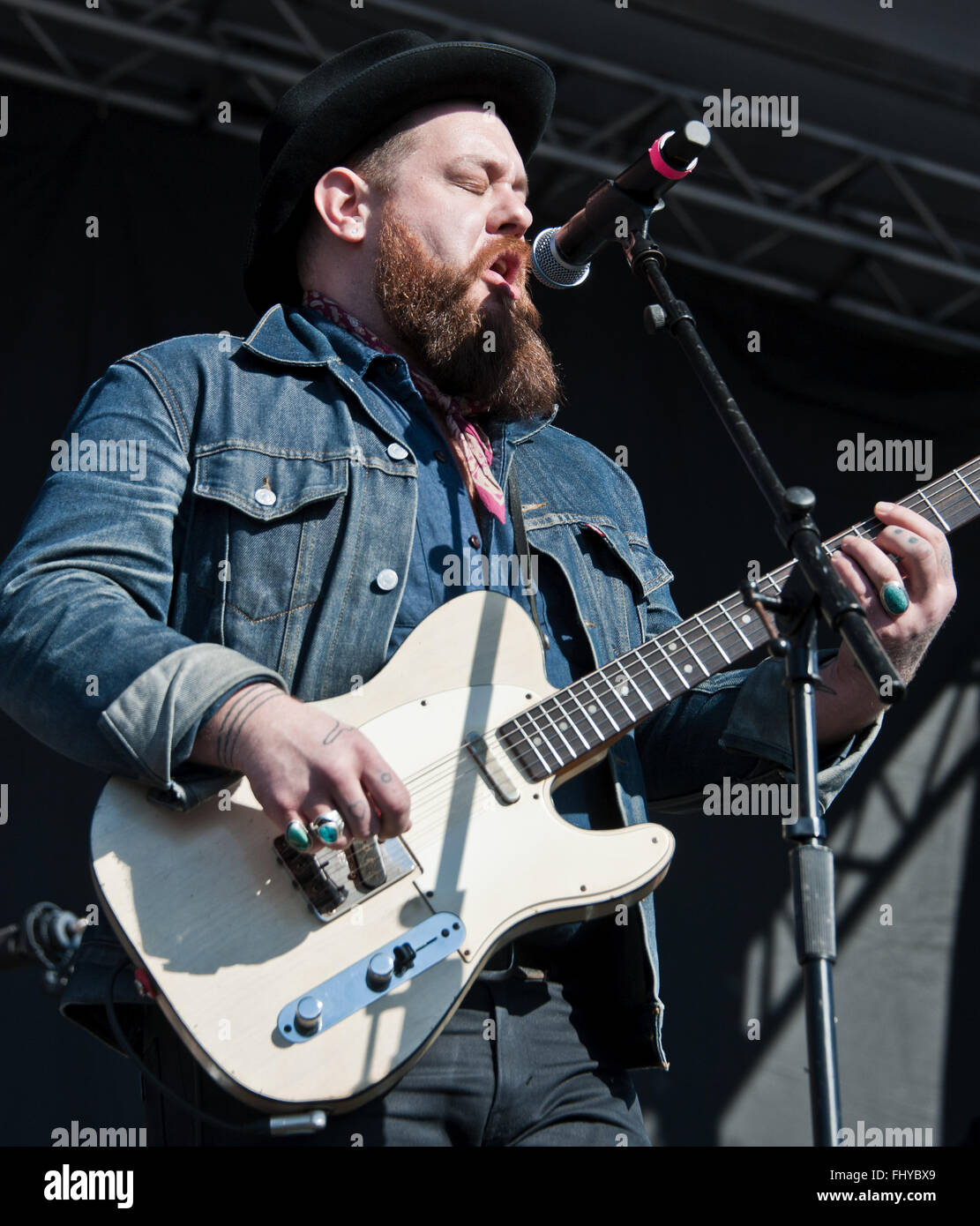 Philadelphia, Pennsylvania, USA. 31. Januar 2016. Nathaniel Rateliffs führt bei Radio 1045 Winter Jam 2016 um XFINITY Leben! Stockfoto