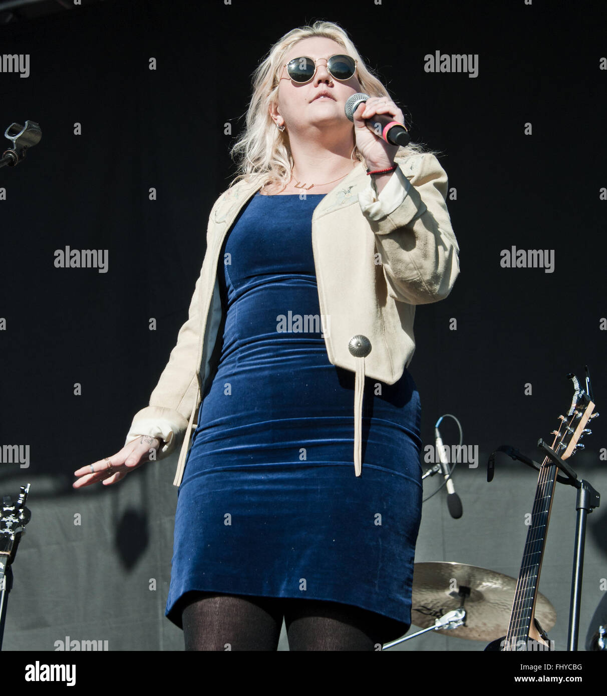 Philadelphia, Pennsylvania, USA. 31. Januar 2016. Elle King führt bei Radio 1045 Winter Jam 2016 um XFINITY Leben! Stockfoto