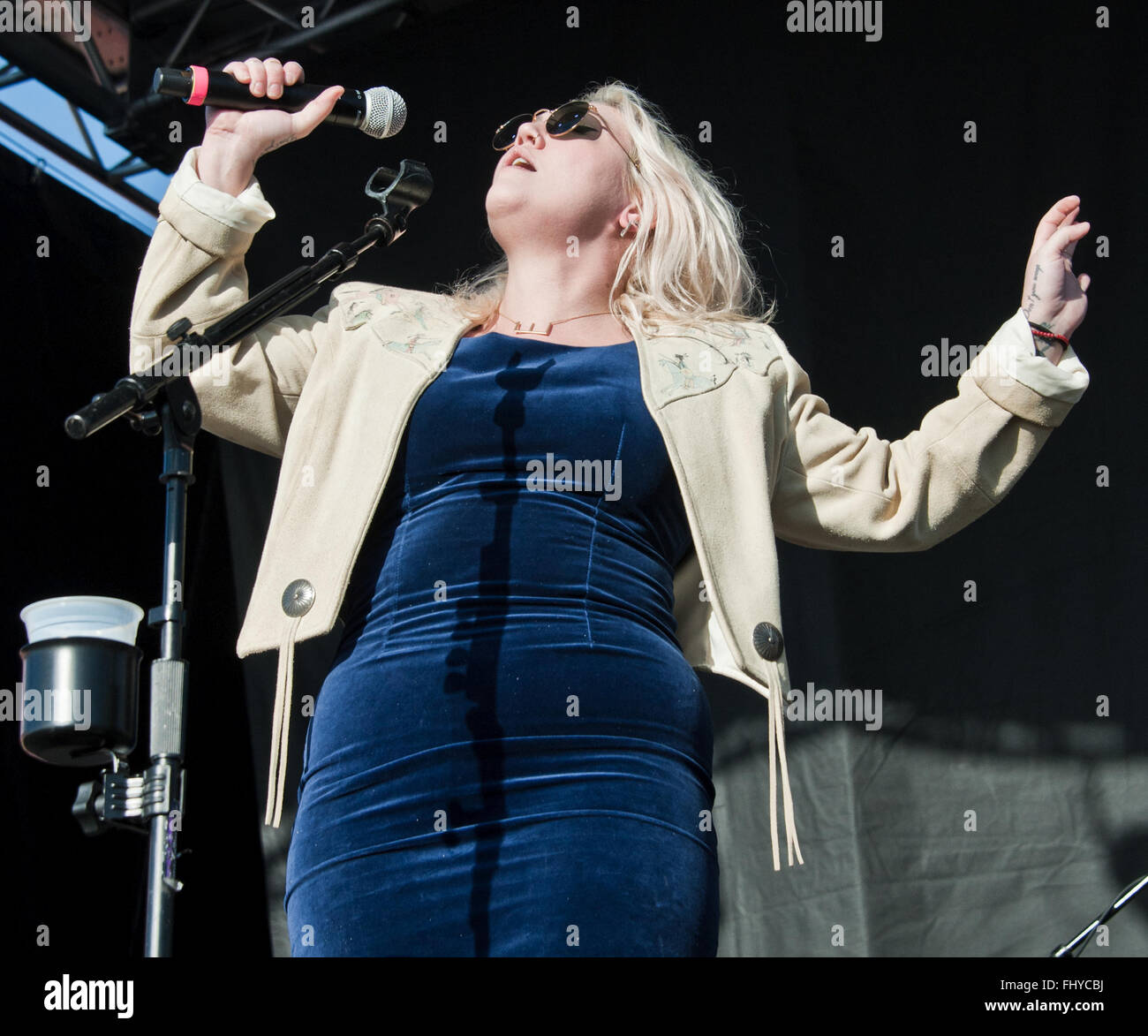 Philadelphia, Pennsylvania, USA. 31. Januar 2016. Elle King führt bei Radio 1045 Winter Jam 2016 um XFINITY Leben! Stockfoto