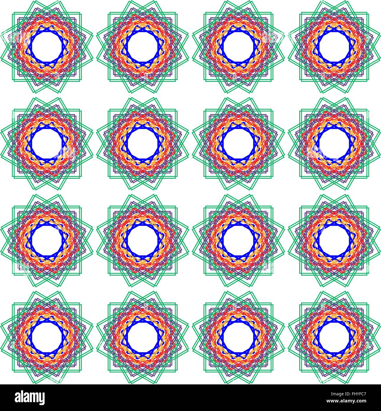 Moderne Blumen-Print für Stoff. Nahtlose Muster in verschiedenen Farben mit dominanten rot. Digitale Vektor Hintergrund illustrati Stock Vektor