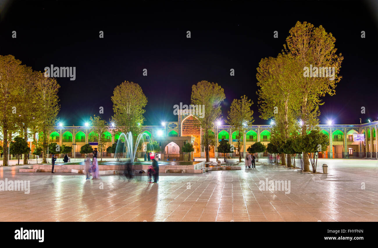 Court of Shah Cheragh-Moschee in Schiraz - Iran Stockfoto