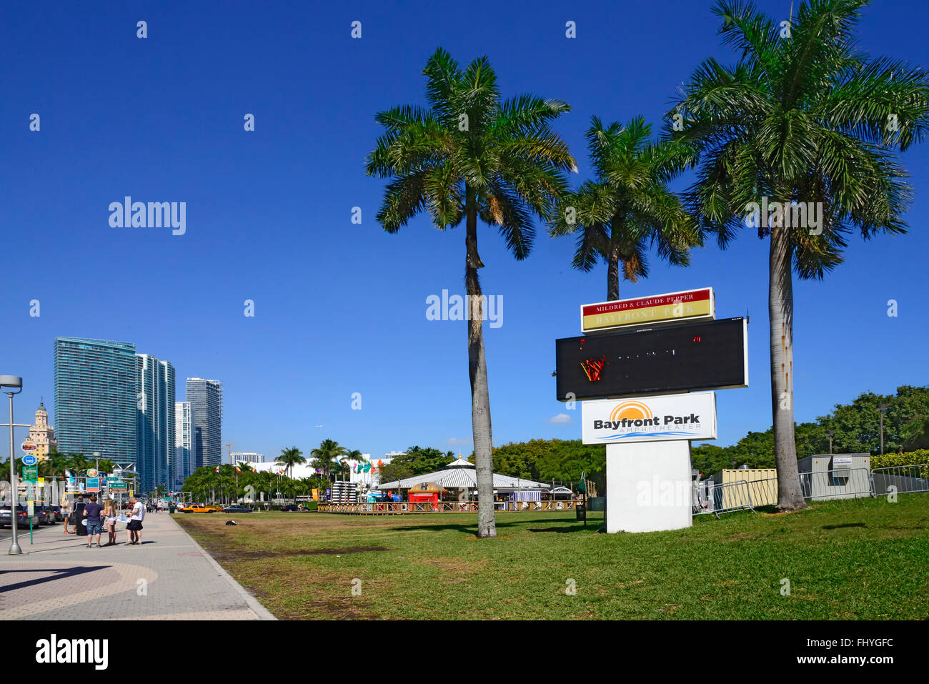 Barfront Park Miami Florida fl Stockfoto