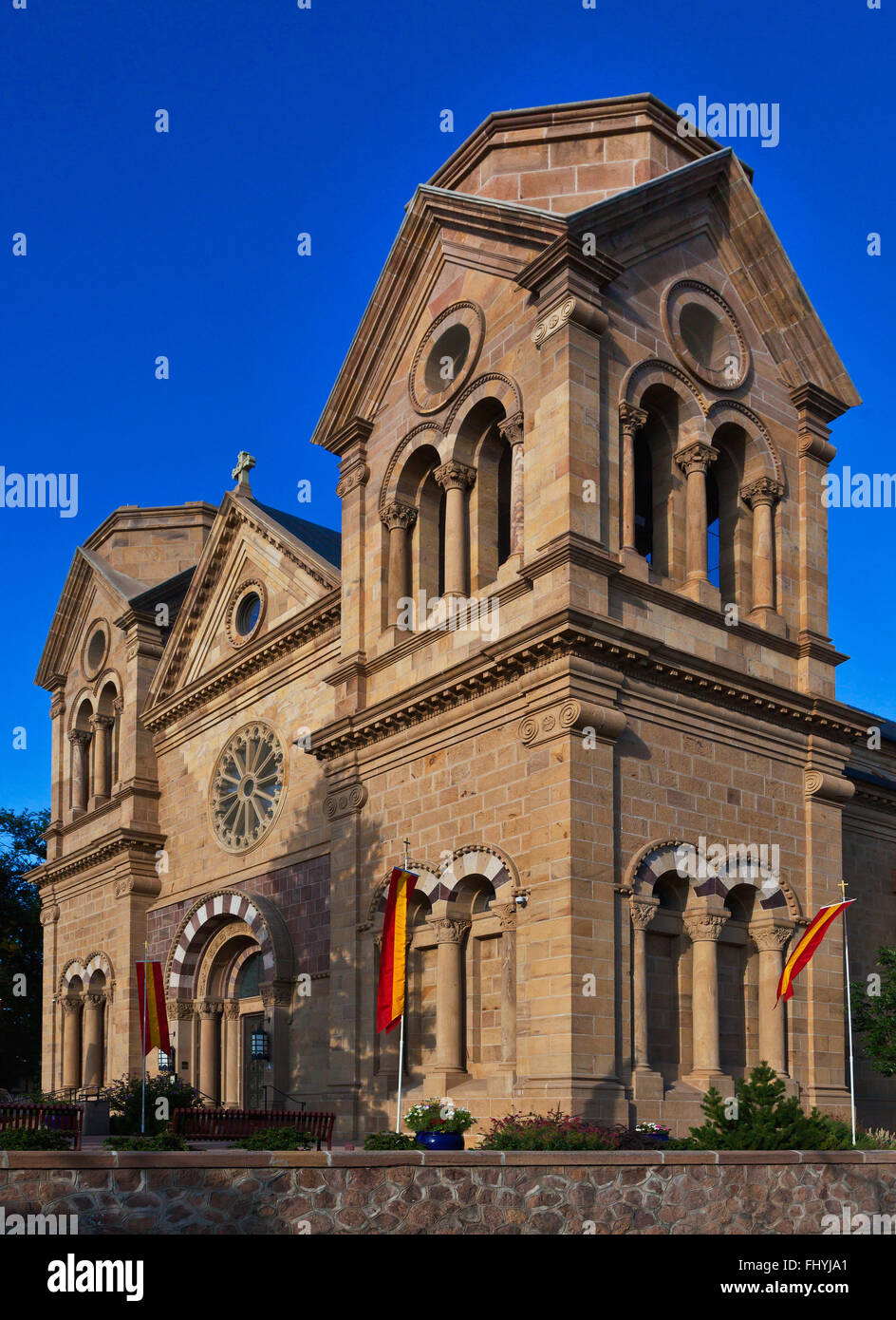 Die Kathedrale Basilika des Heiligen Franziskus von ASSISI - SANTA FE, NEW MEXICO Stockfoto