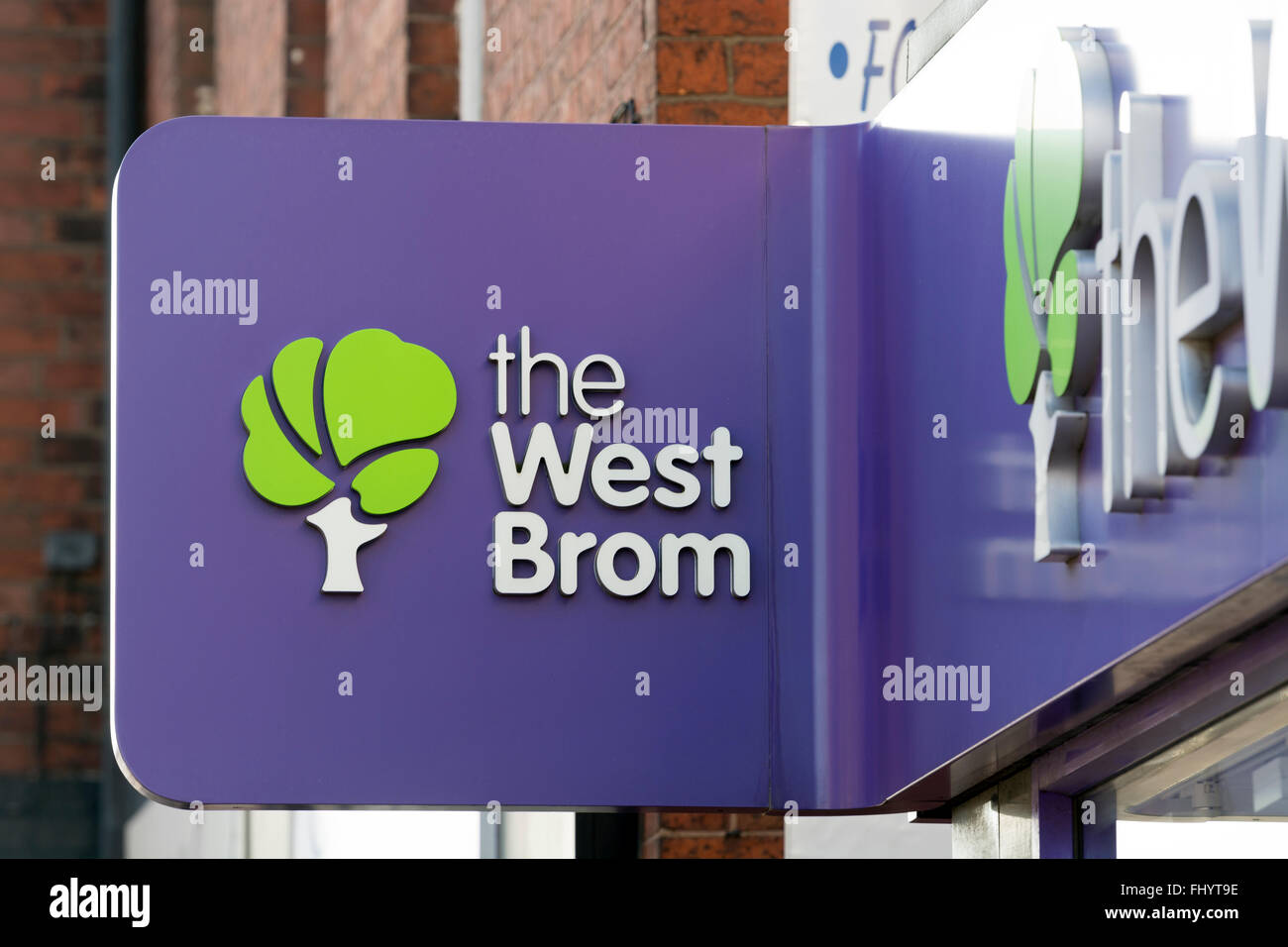 West Bromwich Building Society Zeichen Stockfoto