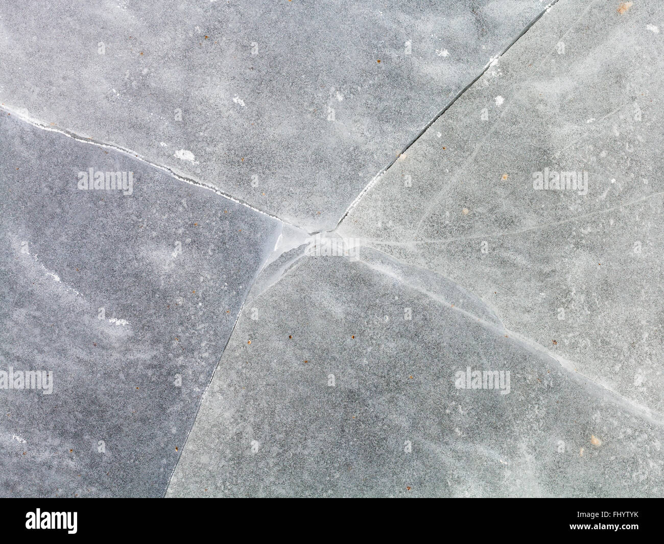 natürlichen Hintergrund - Oberfläche der Eisblöcke auf zugefrorenen See in kalten Wintertag Stockfoto