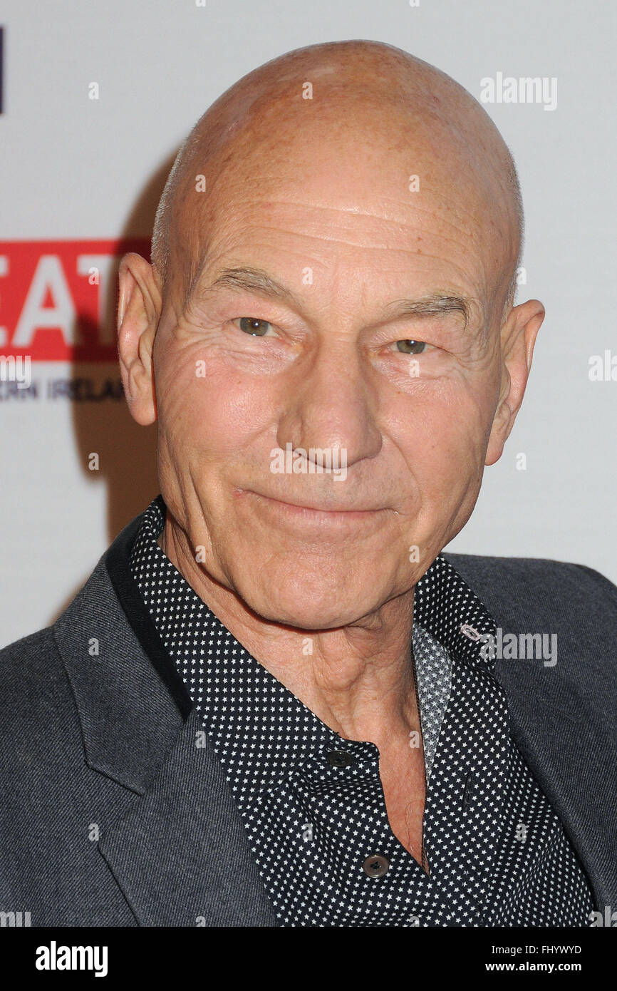 West Hollywood, CA, USA. 26. Februar 2016. 26. Februar 2016 - West Hollywood, Kalifornien - Patrick Stewart. Der Film ist große Empfang zu Ehren britische Nominierten der 88. Annual Academy Awards in Abb. & Olive statt. Bildnachweis: Byron Purvis/AdMedia Credit: Byron Purvis/AdMedia/ZUMA Draht/Alamy Live-Nachrichten Stockfoto