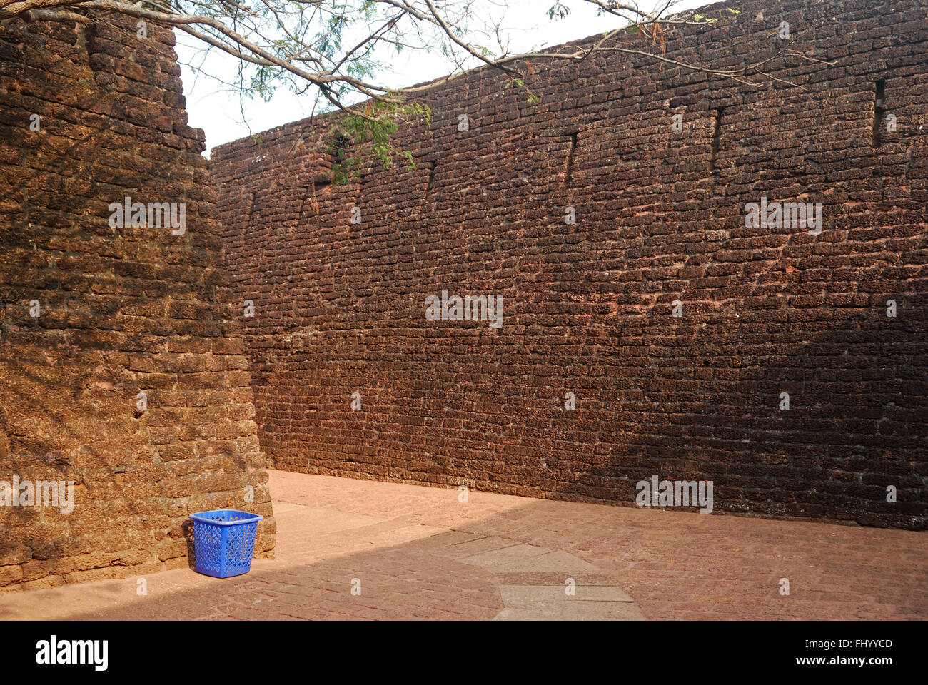 Bekal Forts, Kasargod, Kerala, Indien. Diese massive Festung wurde von Shivappa Nayak in 1650AD gebaut. Stockfoto