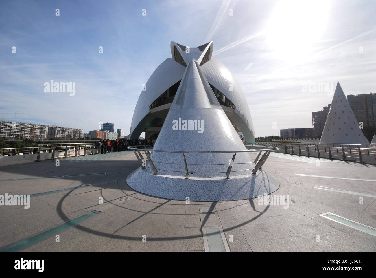 Palau de Les Arts Reina Sofia, Valencia, Spanien Stockfoto