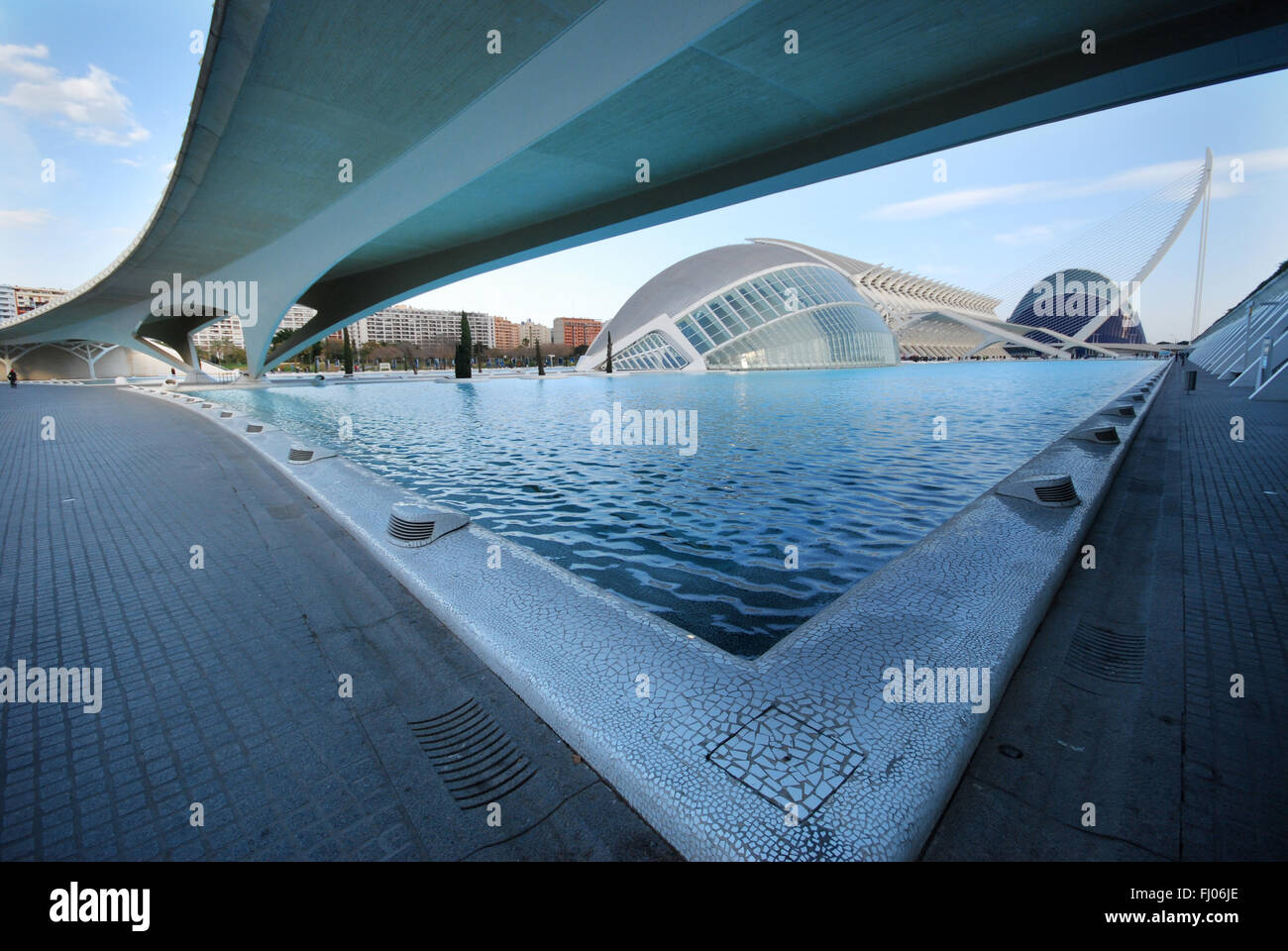 Hemisferic bei Ciudad de Las Artes y Las Ciencias, Valencia, Spanien Stockfoto
