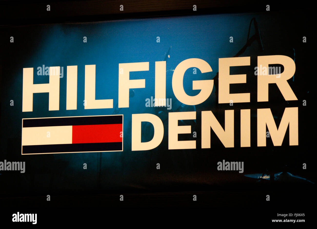 Markenname: "Hilfiger Denim", Berlin. Stockfoto