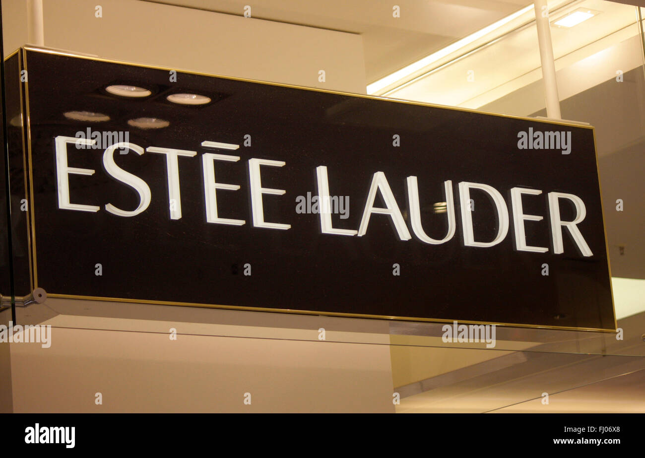Markenname: "Estee Lauder", Berlin. Stockfoto