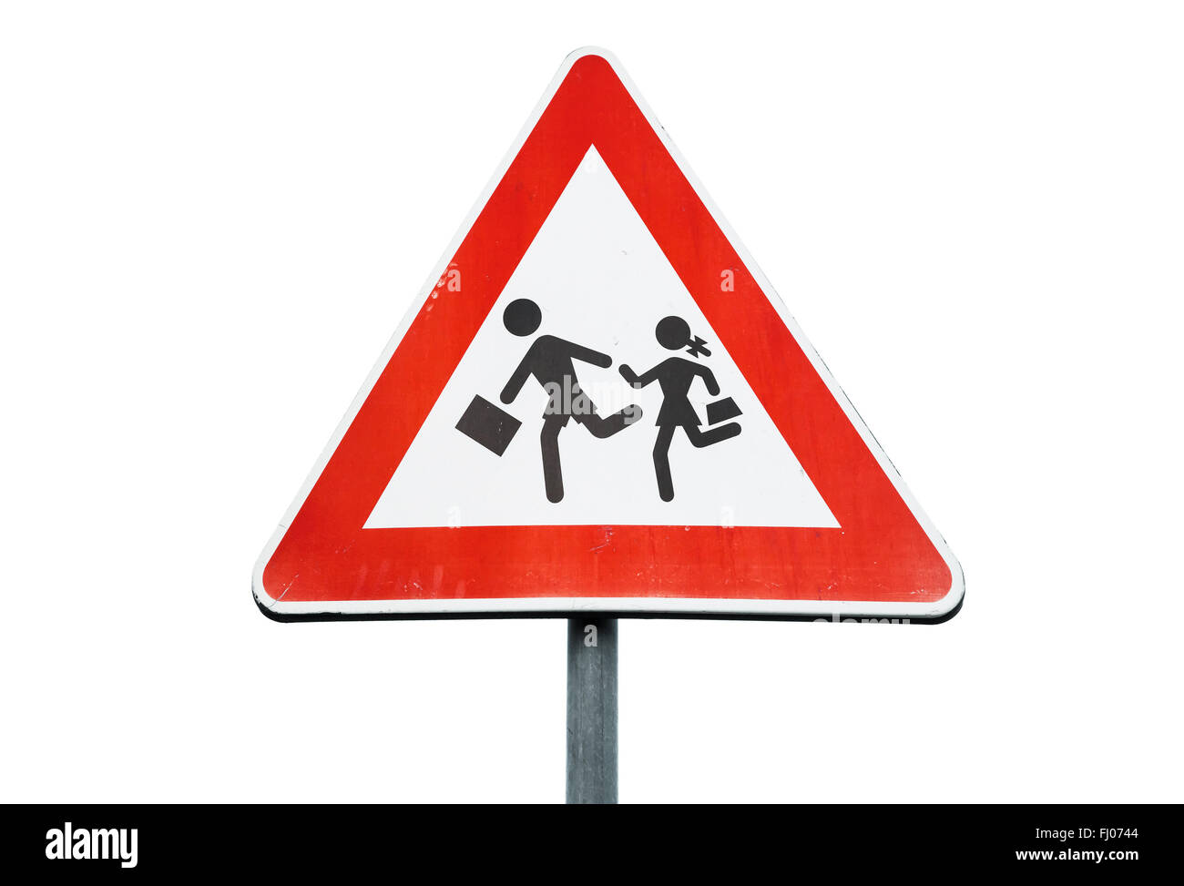 Verkehrszeichen Achtung Kinder Straßenschild Schild Vorsicht Kind Verkehrsschild 