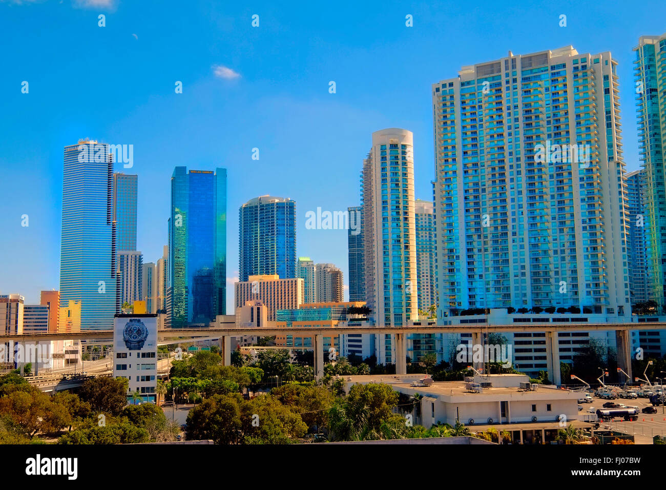 Die Innenstadt von Miami Florida FL Stadtzentrum Stockfoto