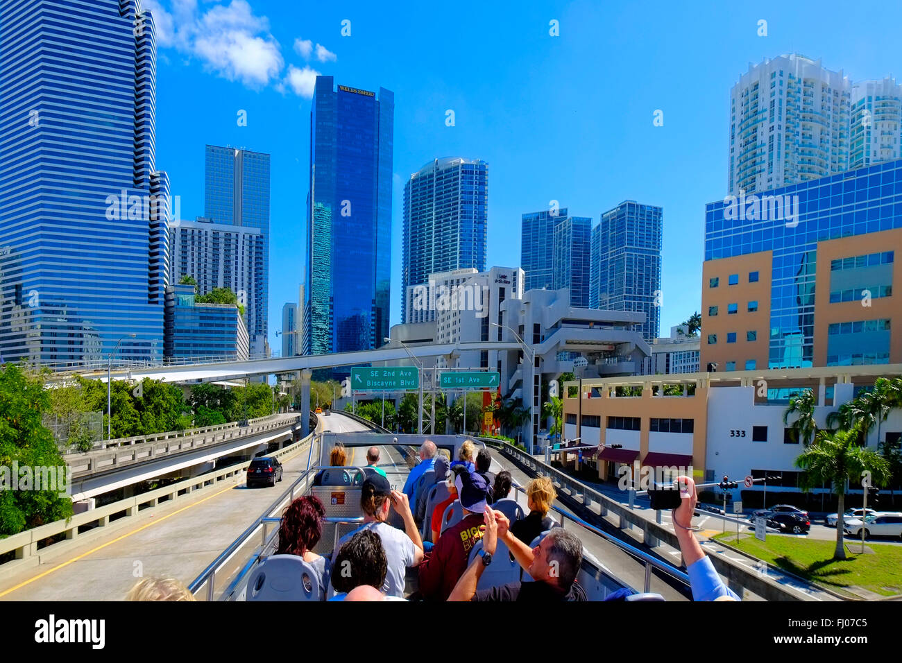 Die Innenstadt von Miami Florida FL Stadtzentrum Stockfoto