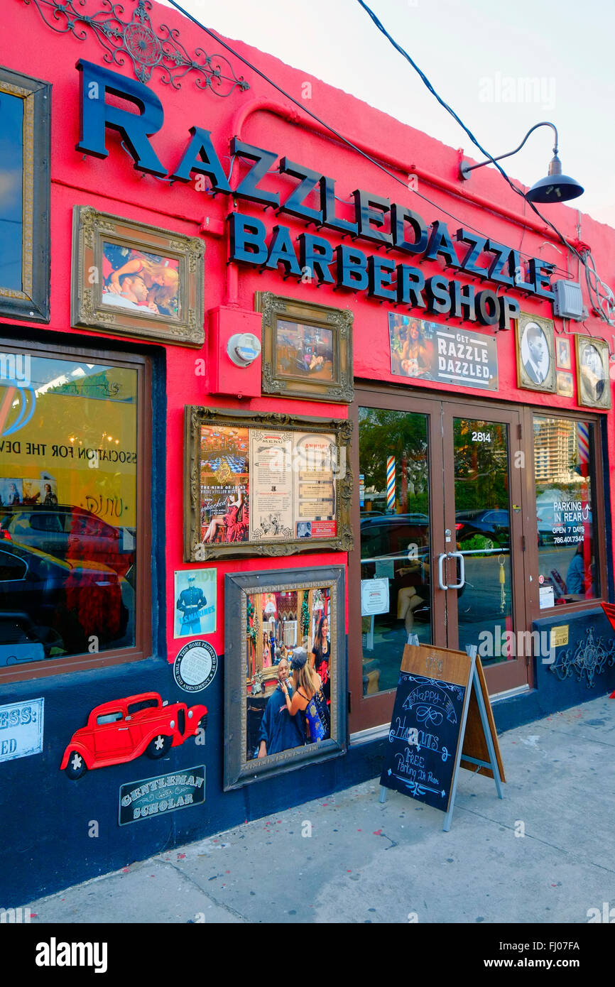 Miami Beach Florida FL Kunst Deco Ocean Drive South Beach Stockfoto