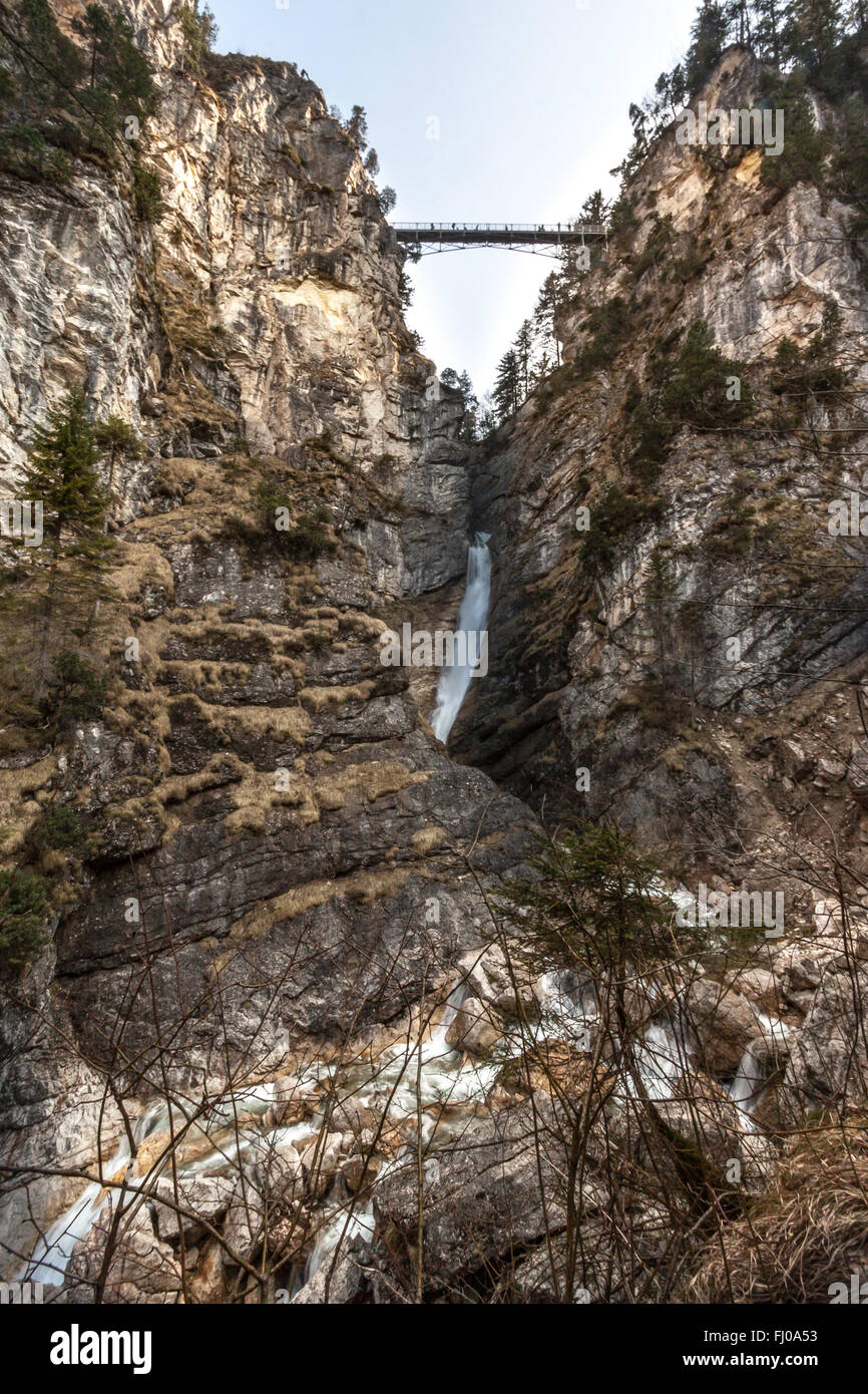 Lech-Fluss in Füssen Deutschland Stockfoto