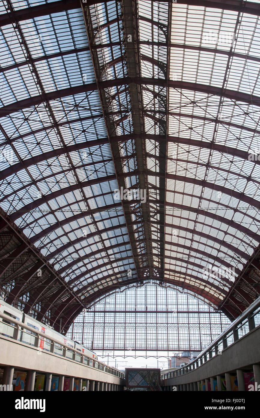 Bahnhof; Antwerpen - Antwerpen, Belgien Stockfoto