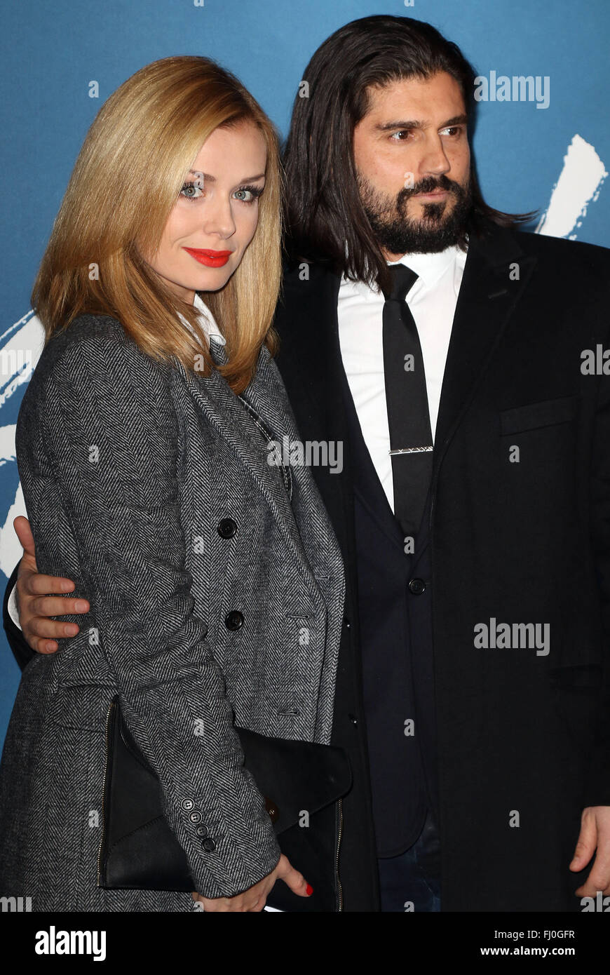 19. Januar 2016 - Katherine Jenkins und Andrew Levitas Teilnahme an "Cirque du Soleil: Amaluna' drücken, Nacht, in der Royal Albert Hall Stockfoto