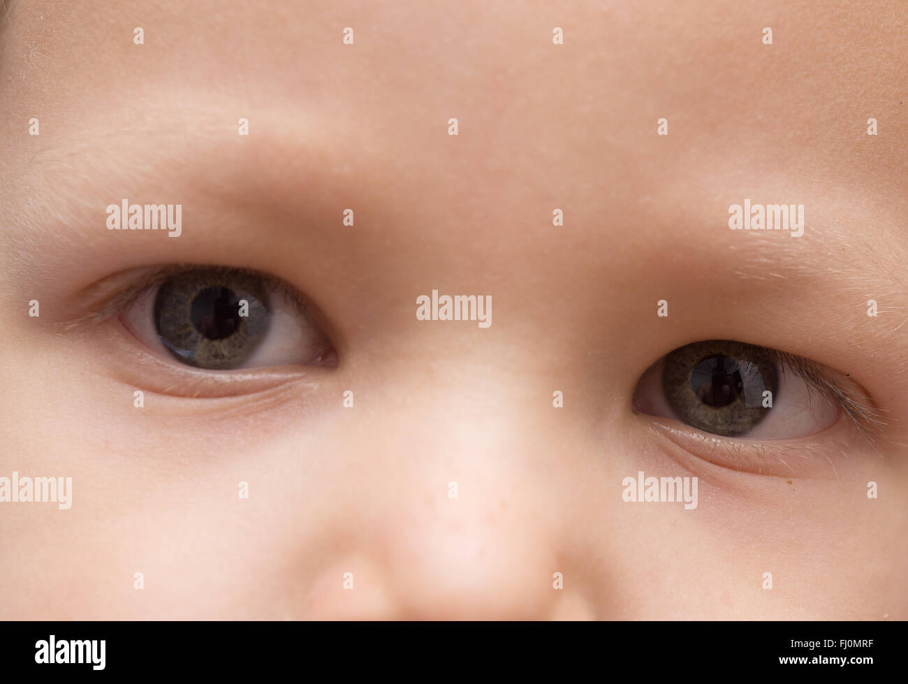 Nahaufnahme Foto von Baby-Augen Stockfoto