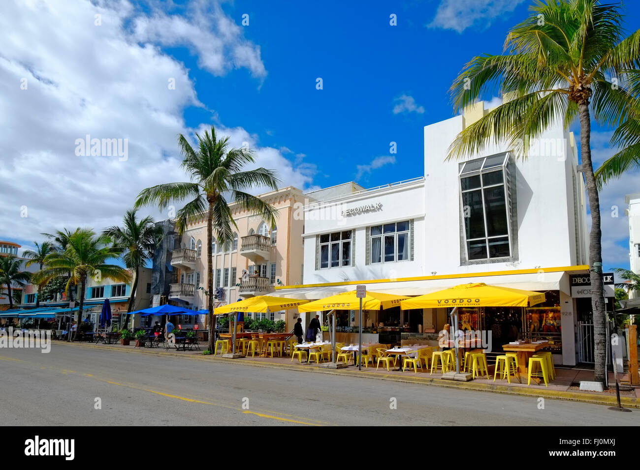 Miami Beach Florida FL Kunst Deco Ocean Drive South Beach Stockfoto