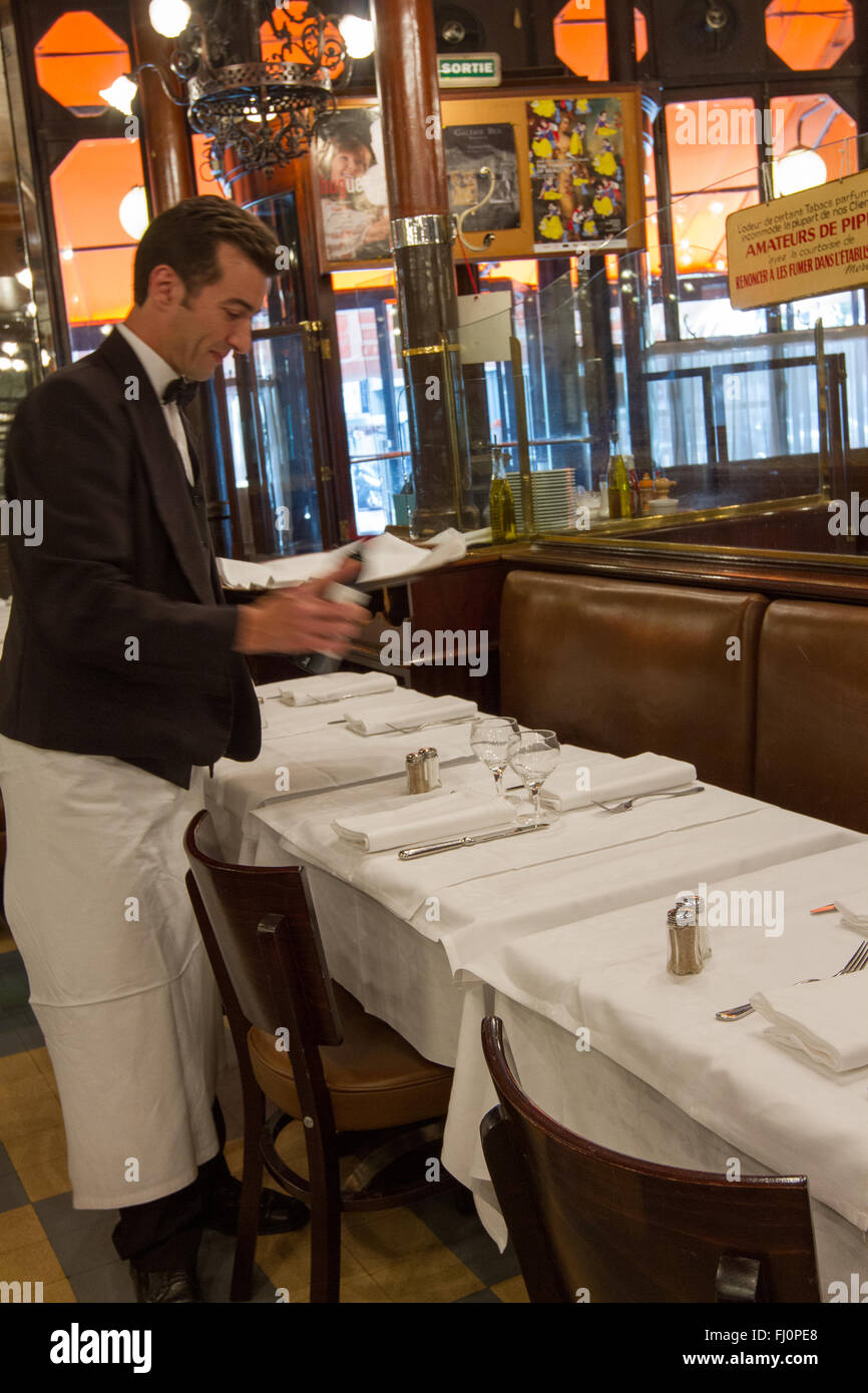 In der Brasserie Lipp in Paris Frankreich Stockfoto