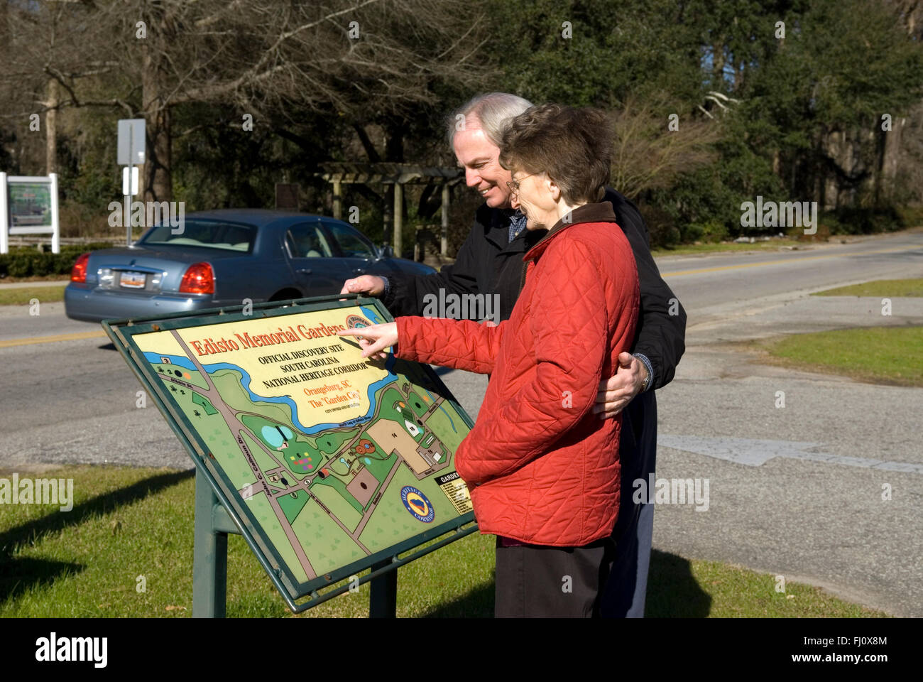 Edisto Memorial Gardens Orangeburg Südcarolina USA. Stockfoto