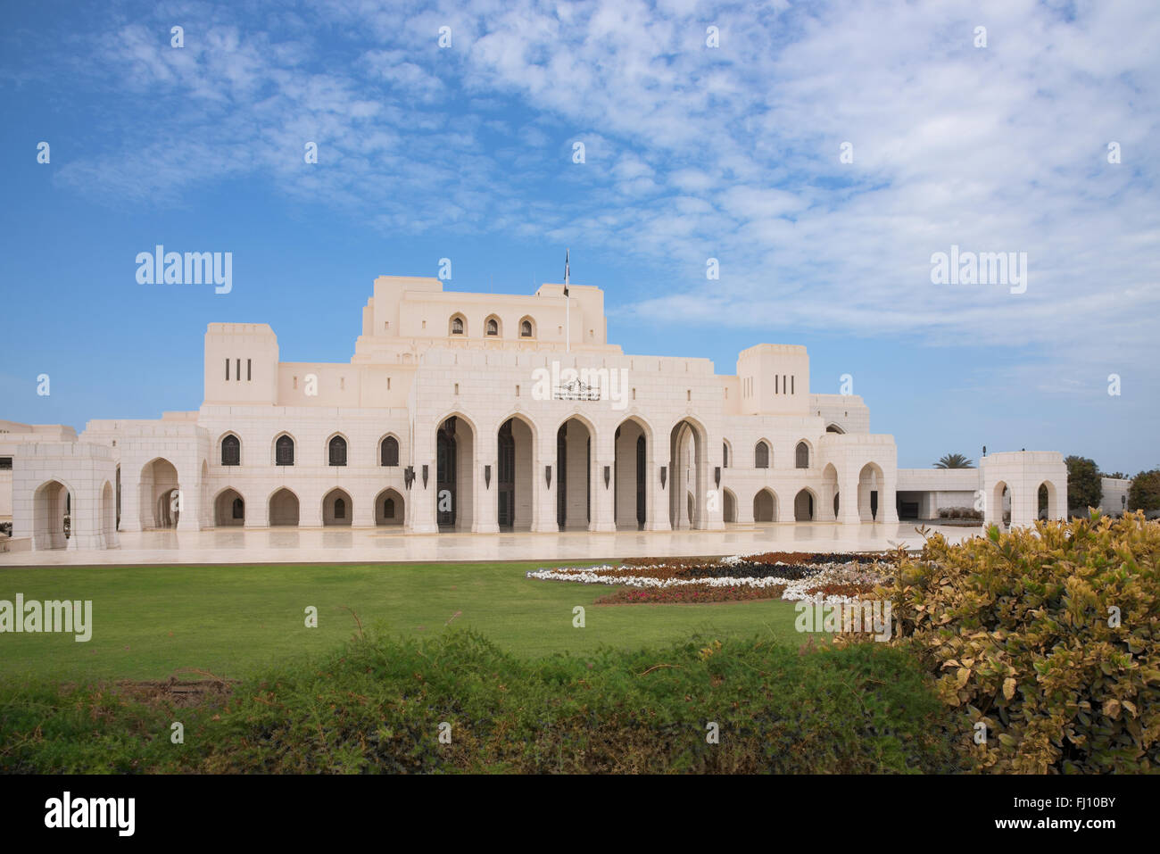 Das Royal Opera House in Muscat, Oman, eine der vielen kulturellen Initiativen von Sultan Qaboos bin Said al Said. Stockfoto