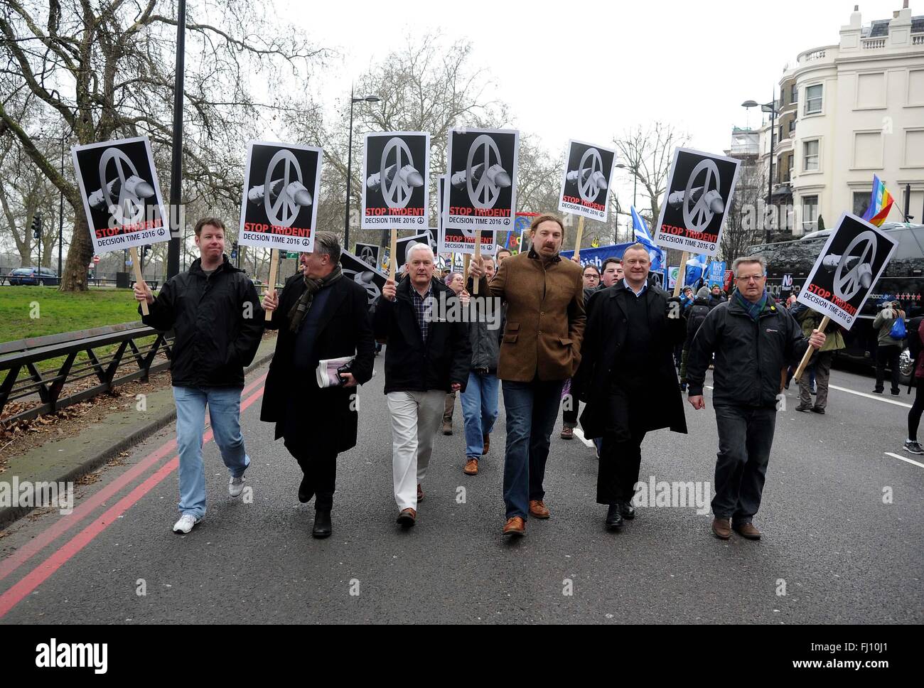 CND Anti Trident Protestkundgebung, London, UK Stockfoto