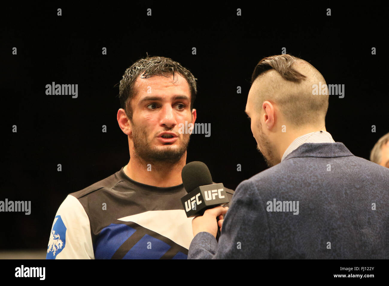 London, UK. 27. Februar 2016. UFC Fight Night Bisping Vs Silva in der O2 London Credit: Dan Cooke/Alamy Live News Stockfoto