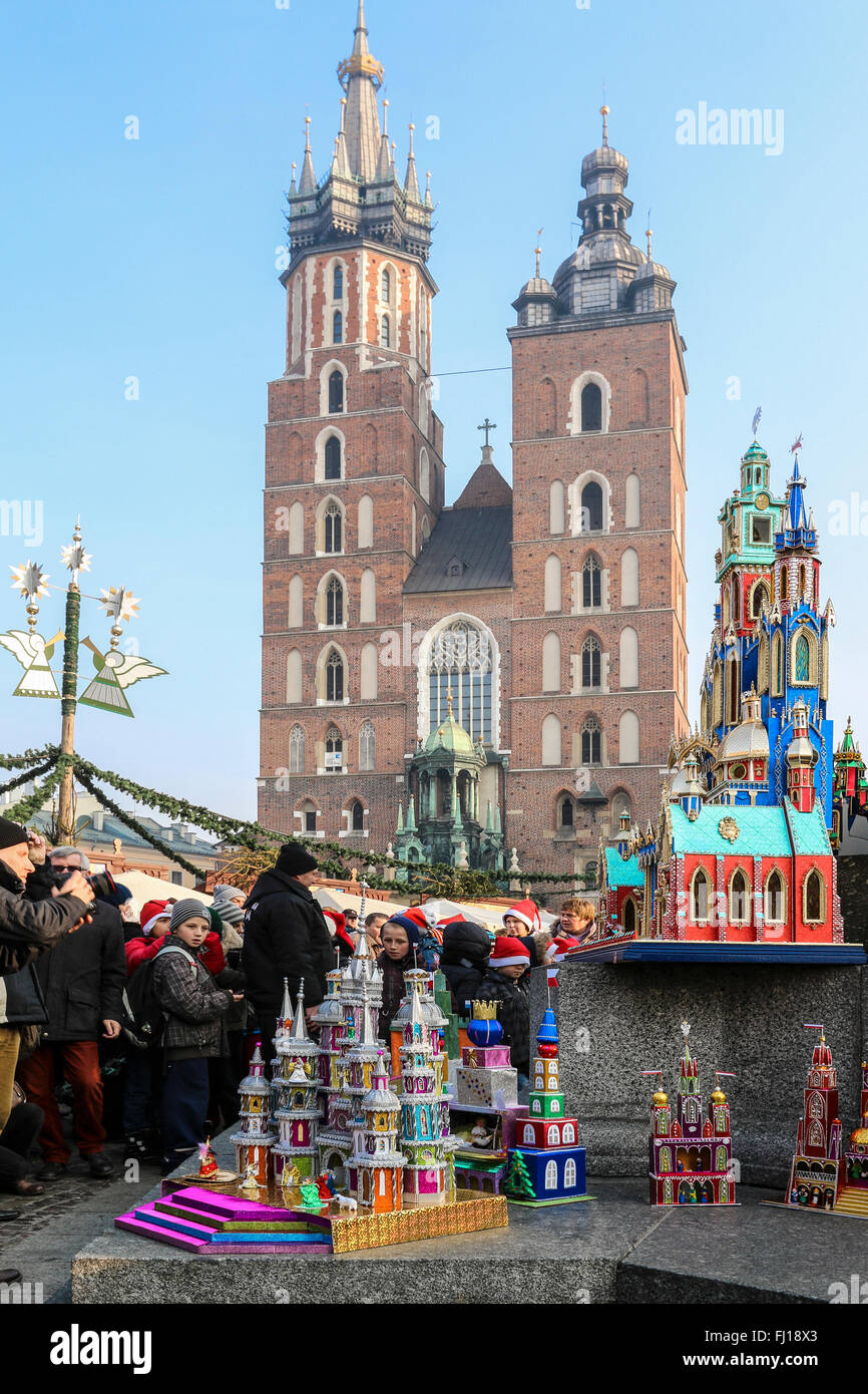 Jährliche Nativity Szenen Contest, Krakau, Polen. Stockfoto