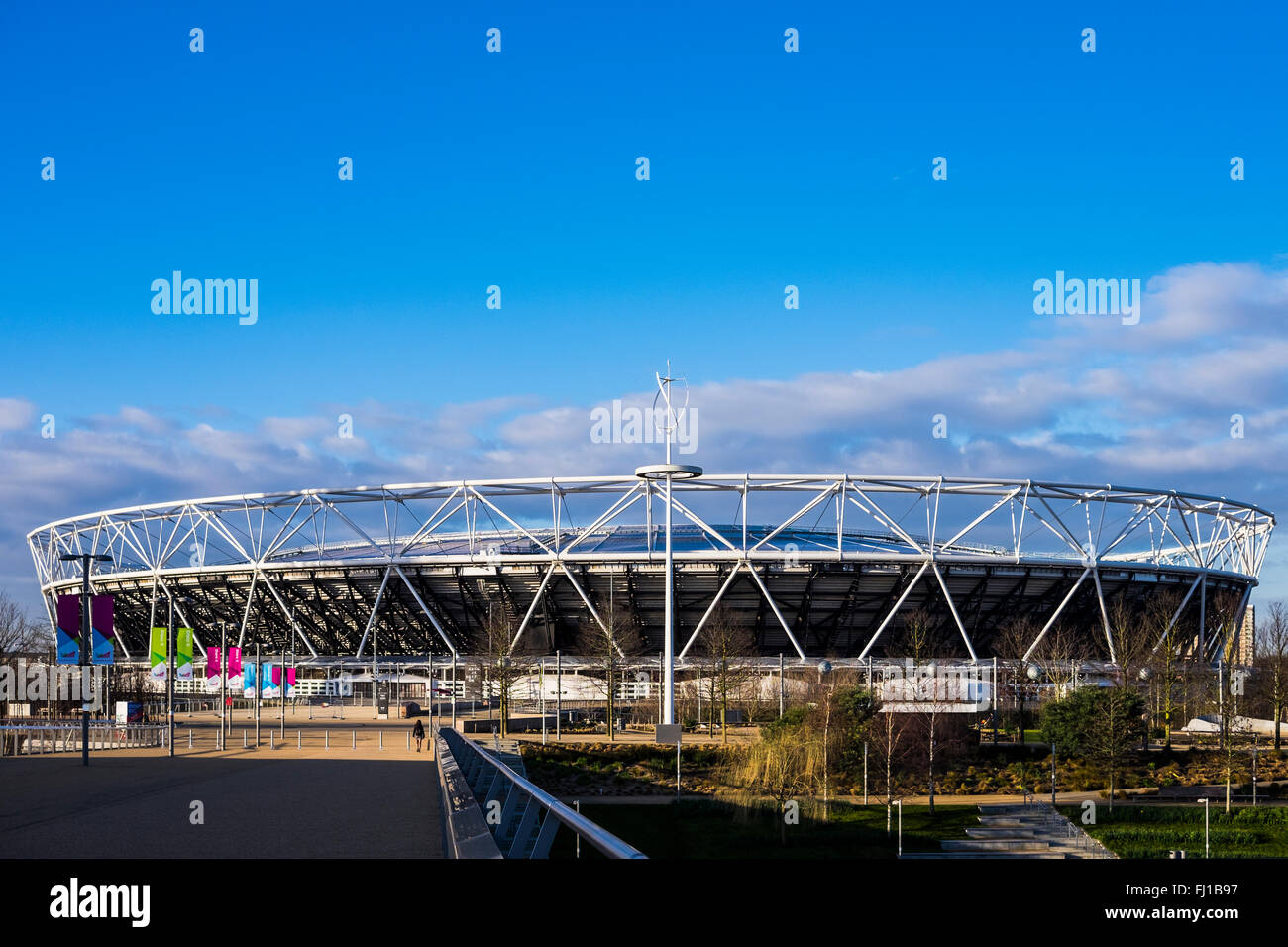 Das Stadion, Queen Elizabeth Olympic Park, Stratford, London, England, Vereinigtes Königreich Stockfoto