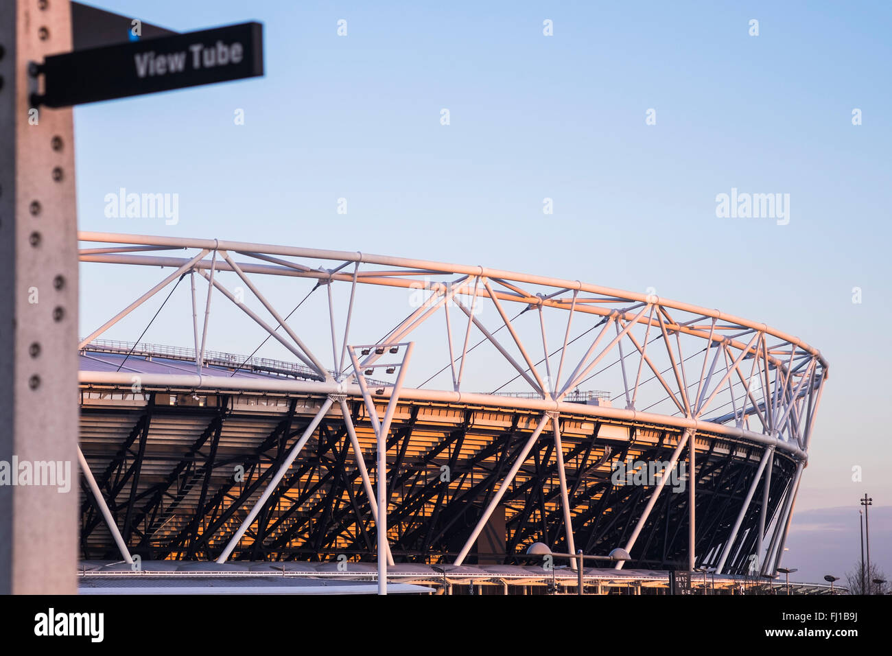 Das Stadion, Queen Elizabeth Olympic Park, Stratford, London, England, Vereinigtes Königreich Stockfoto