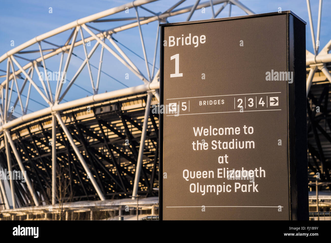 Das Stadion, Queen Elizabeth Olympic Park, Stratford, London, England, Vereinigtes Königreich Stockfoto