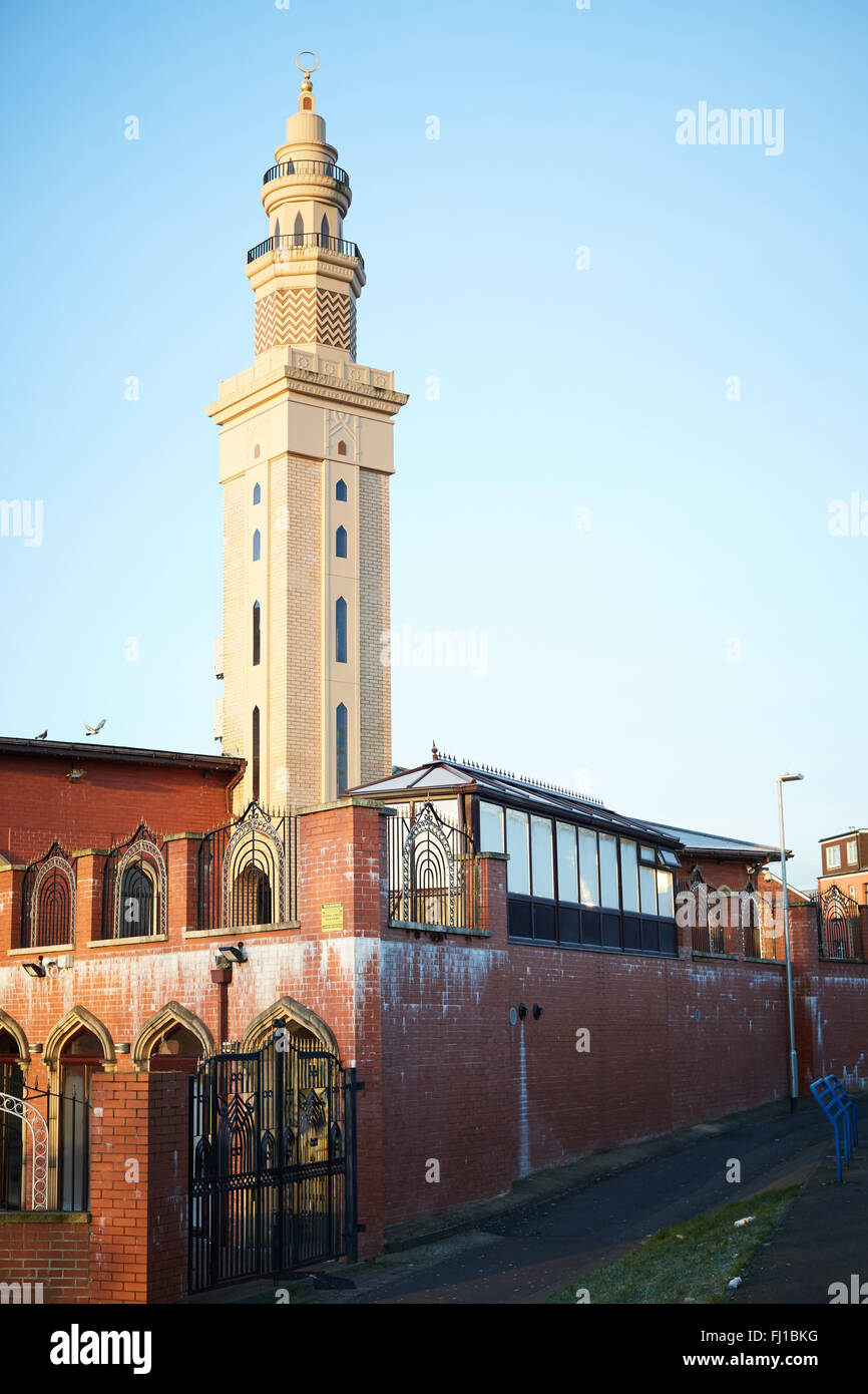 Jamia Masjib zentralen Moschee Rochdale zentralen Moschee Rochdale (CMR) früher bekannt als Idara Taleem-Ul-Islam wurde 1974 b eingerichtet Stockfoto