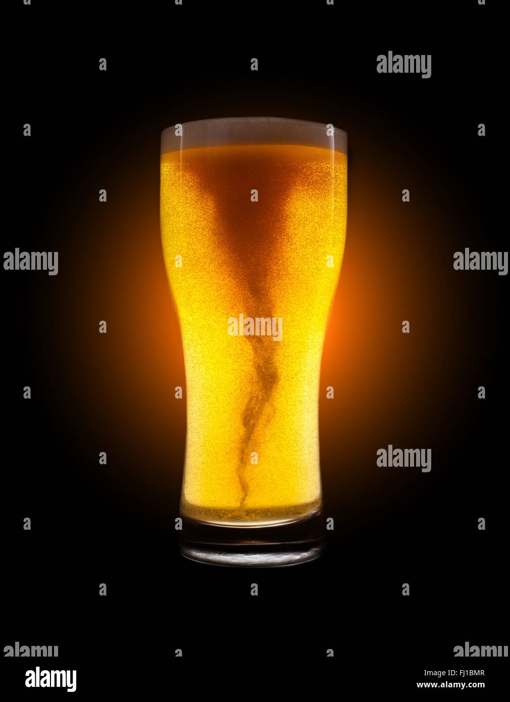 Goldene Bier Stockfoto