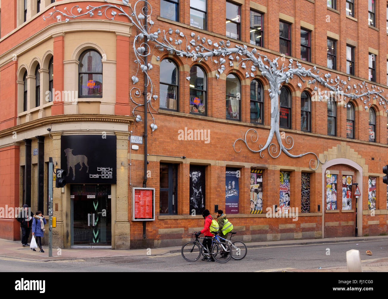 Manchester, UK - 16. Februar 2016: Afflecks ist ein alternatives Kaufhaus im Northern Quarter Stockfoto