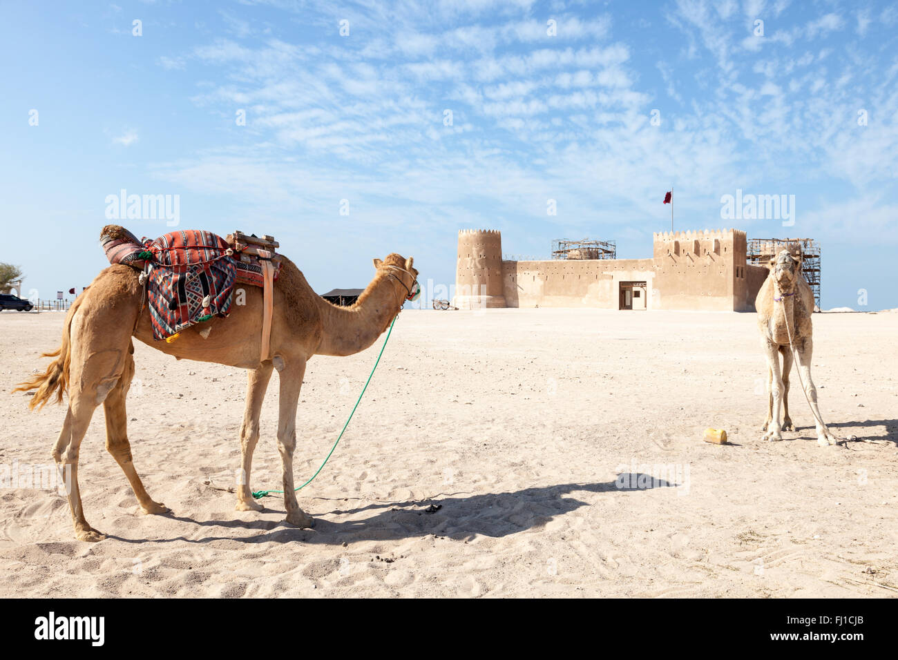 Historische Al Zubara Festung in Katar Stockfoto