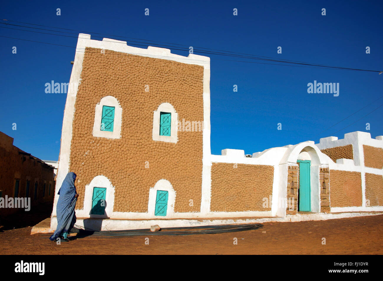 Chinguetti: Architektur und Landschaft in der Wüste Stadt Stockfoto