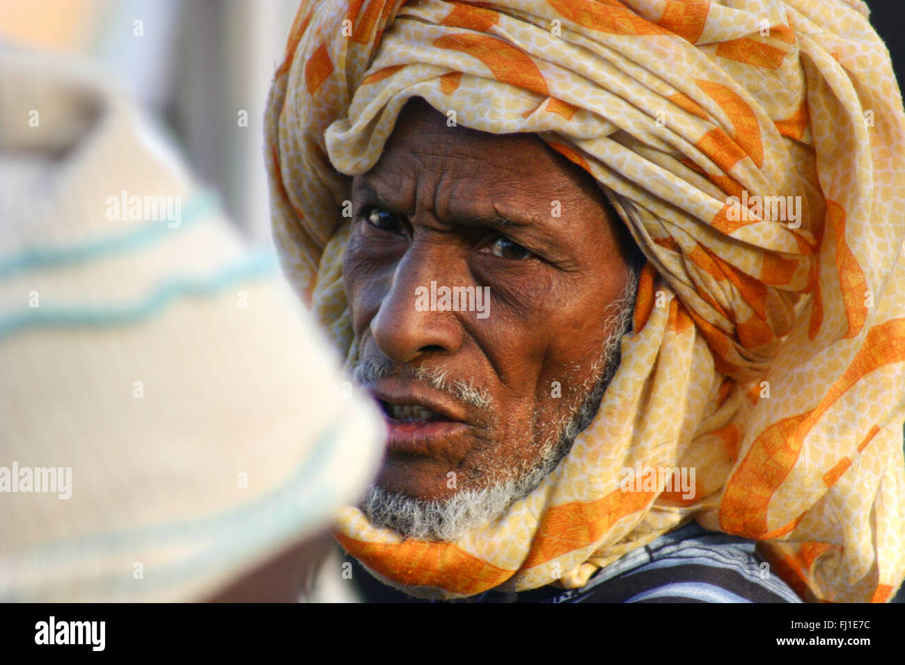 Mali-Porträt von Tuareg Mann in Djenné Stockfoto