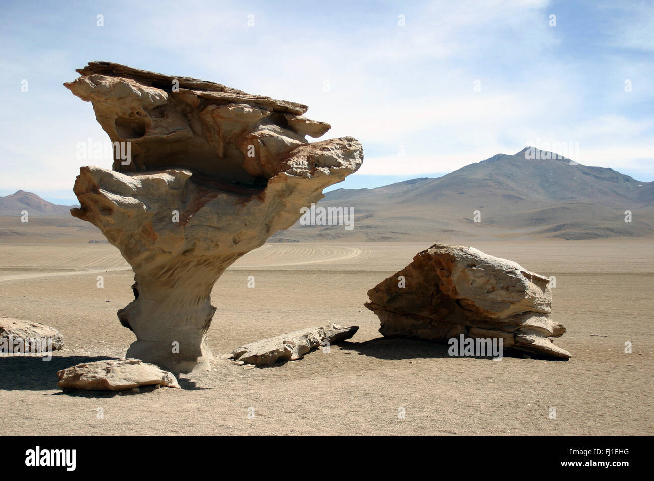 Árbol de Piedra, Salar de Uyuni, Bolivien Stockfoto