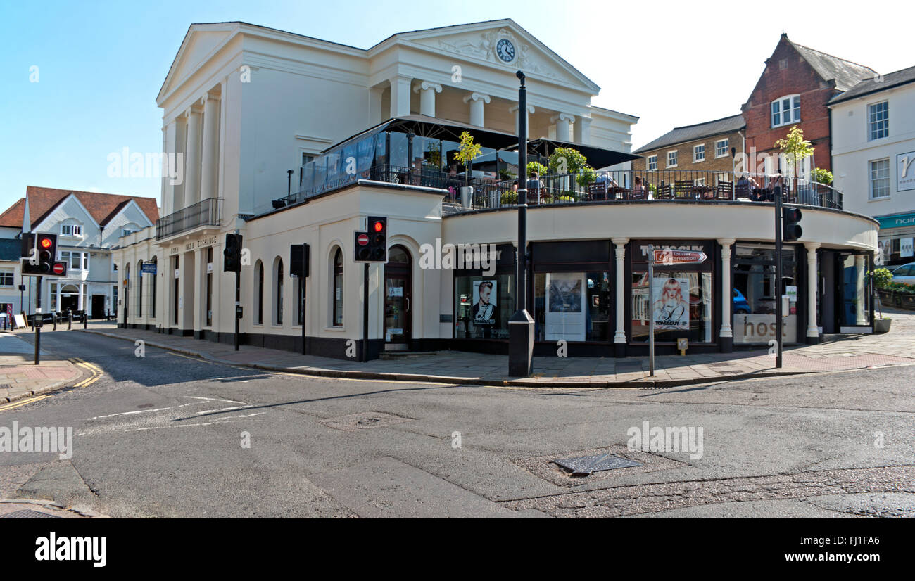 Bishops Stortford, Corn Exchange und Cafe, Hertfordshire, Stockfoto
