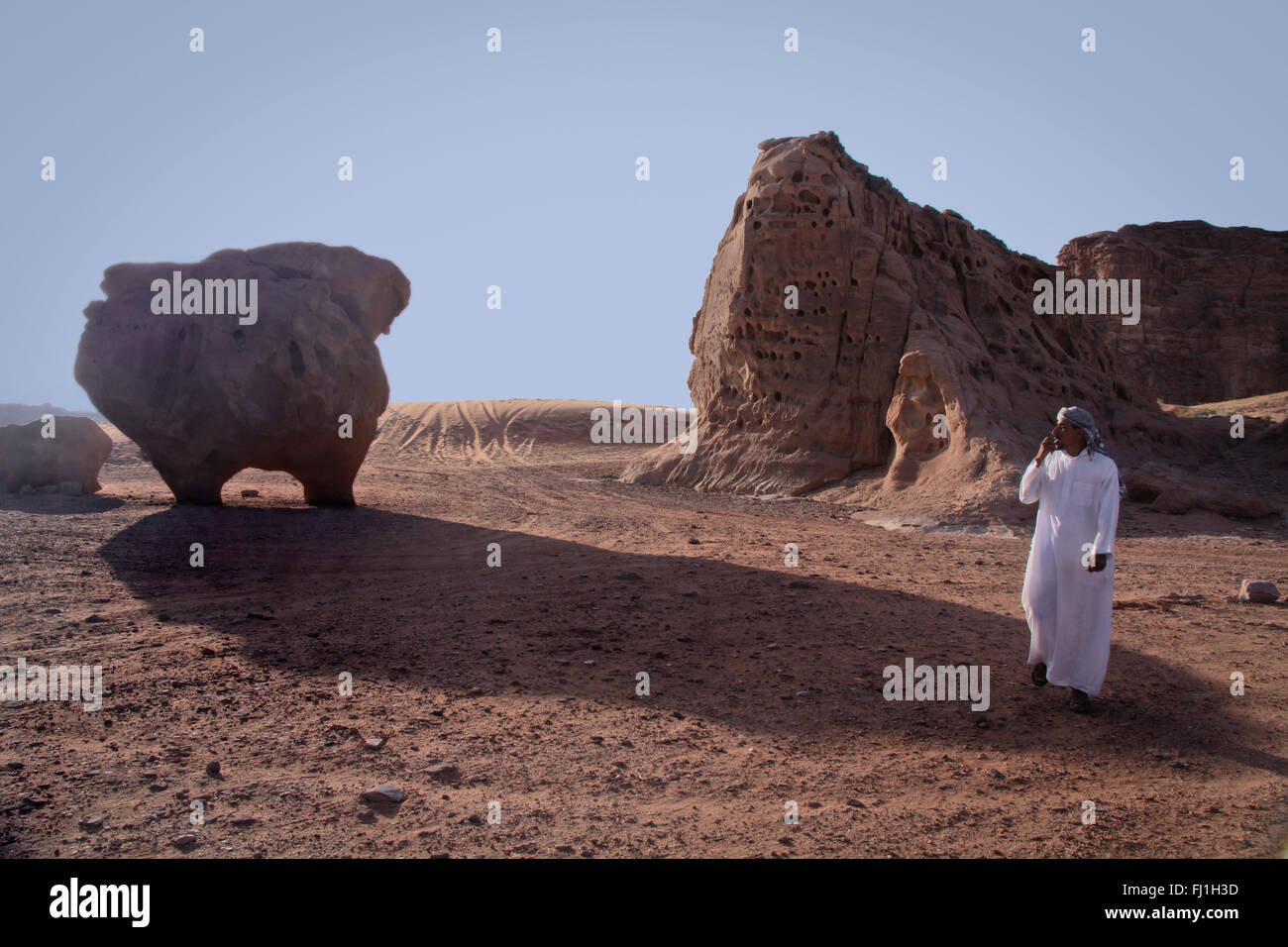 Landschaft von Wadi Rum, Jordanien Stockfoto