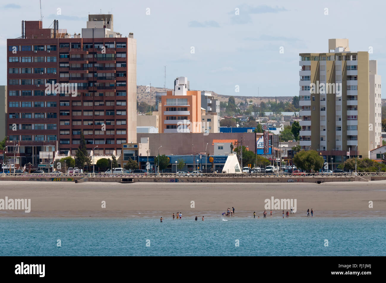 Küste in Puerto Madryn, Patagonien, Argentinien. Stockfoto