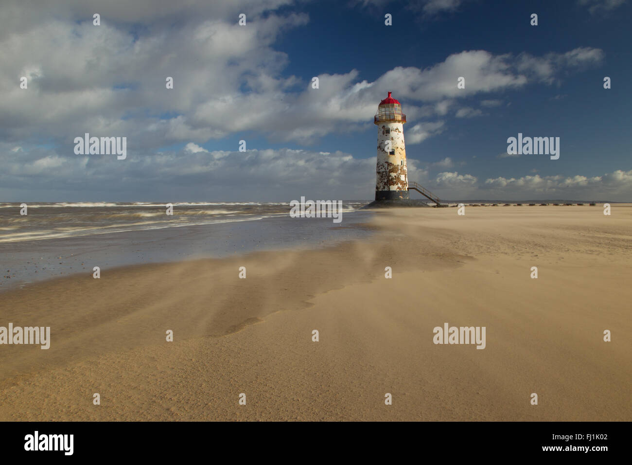 Talacre Leuchtturm in Nord-Wales Stockfoto