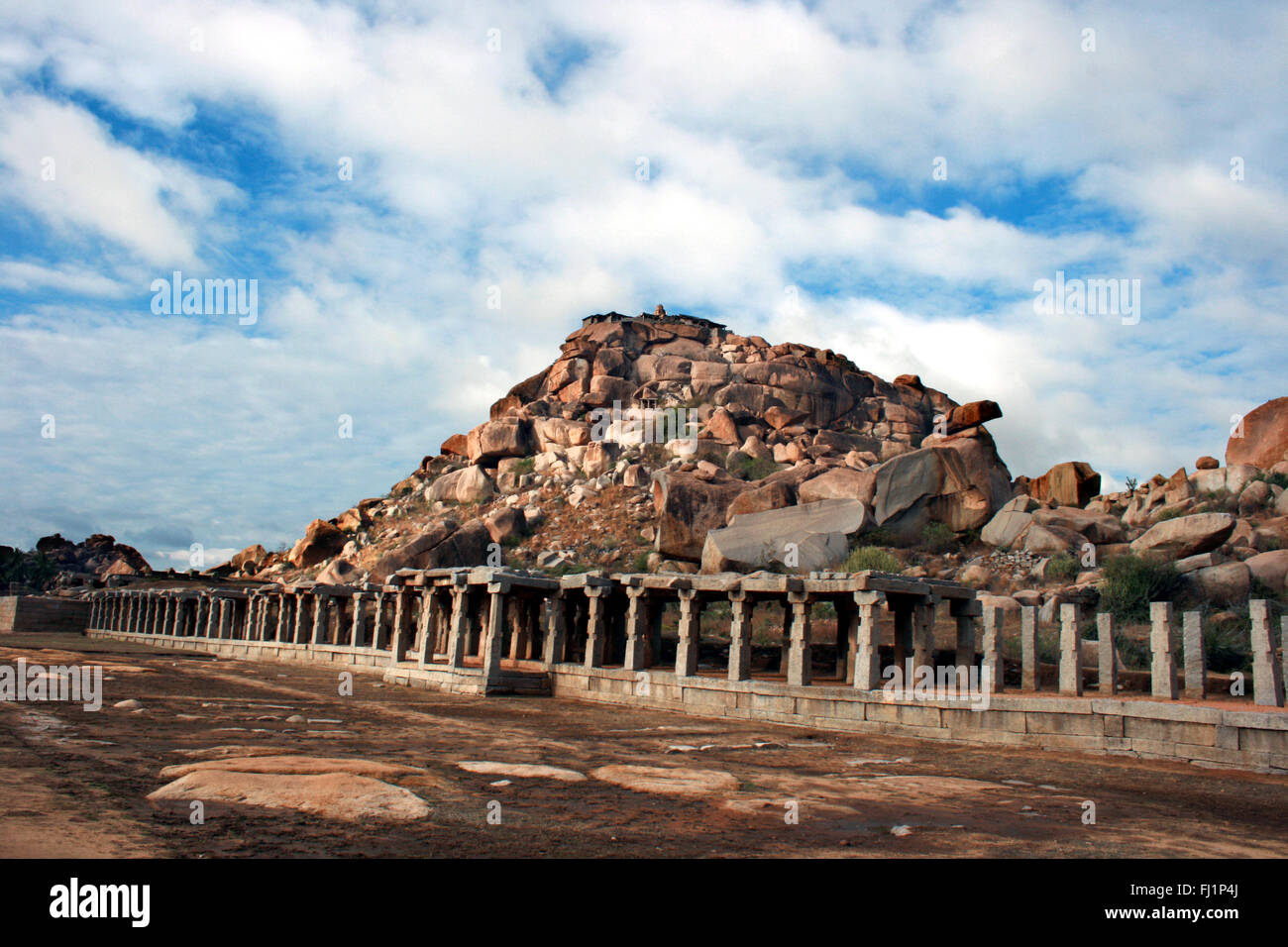 Tempel in Hampi, Indien Stockfoto