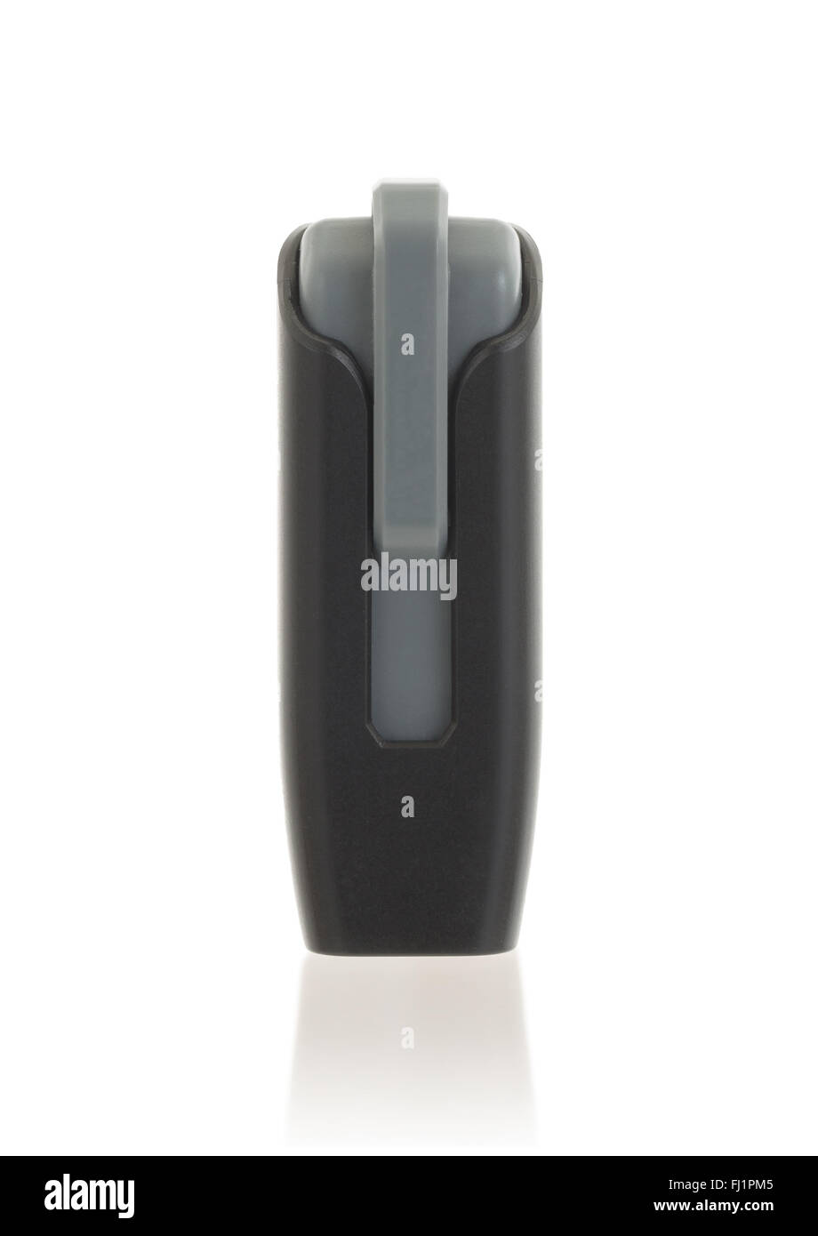 Black USB-Memory-stick isolierten auf weißen Hintergrund Stockfoto